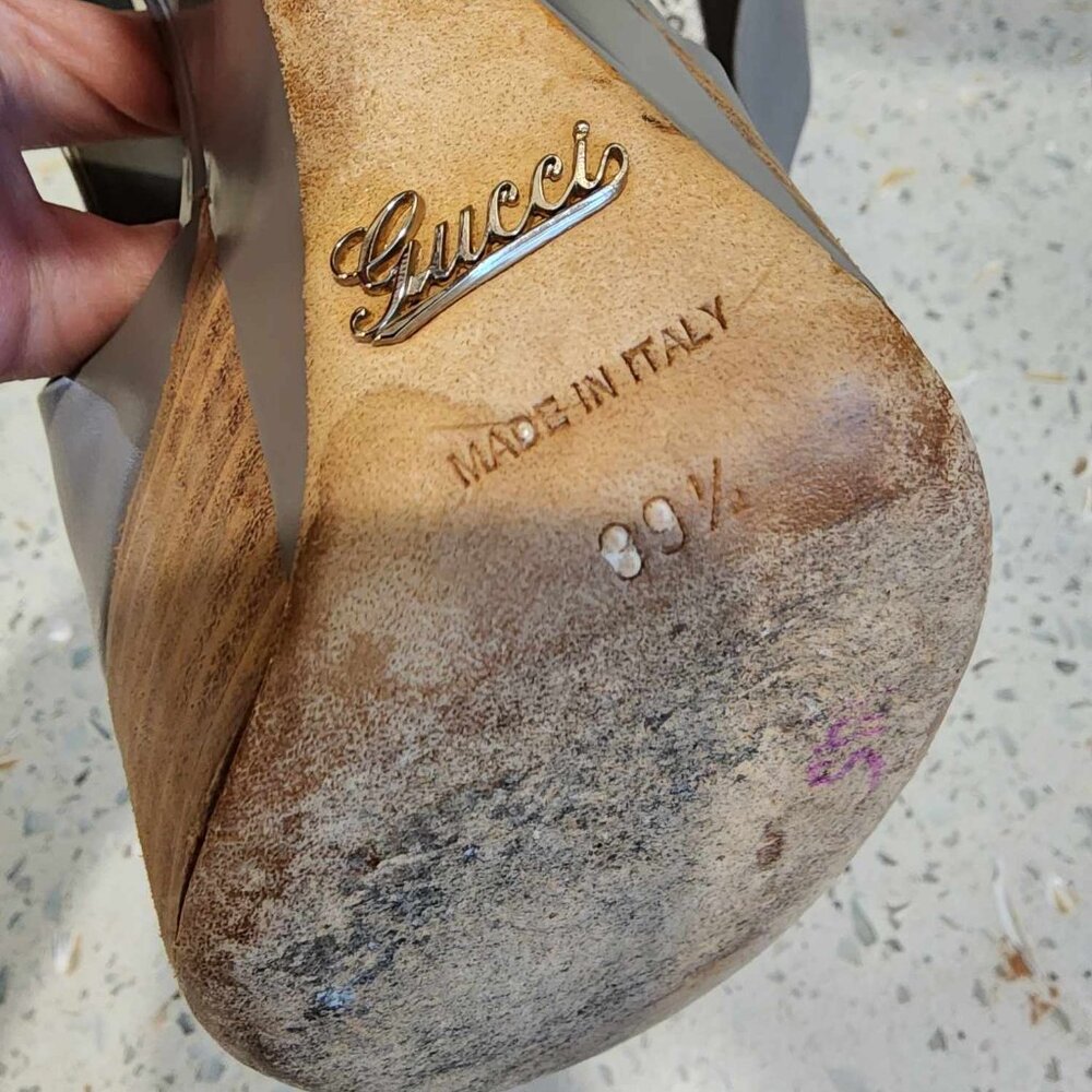 Gucci Escarpins Wedge High Heels 39.5 - Picture 9 of 12